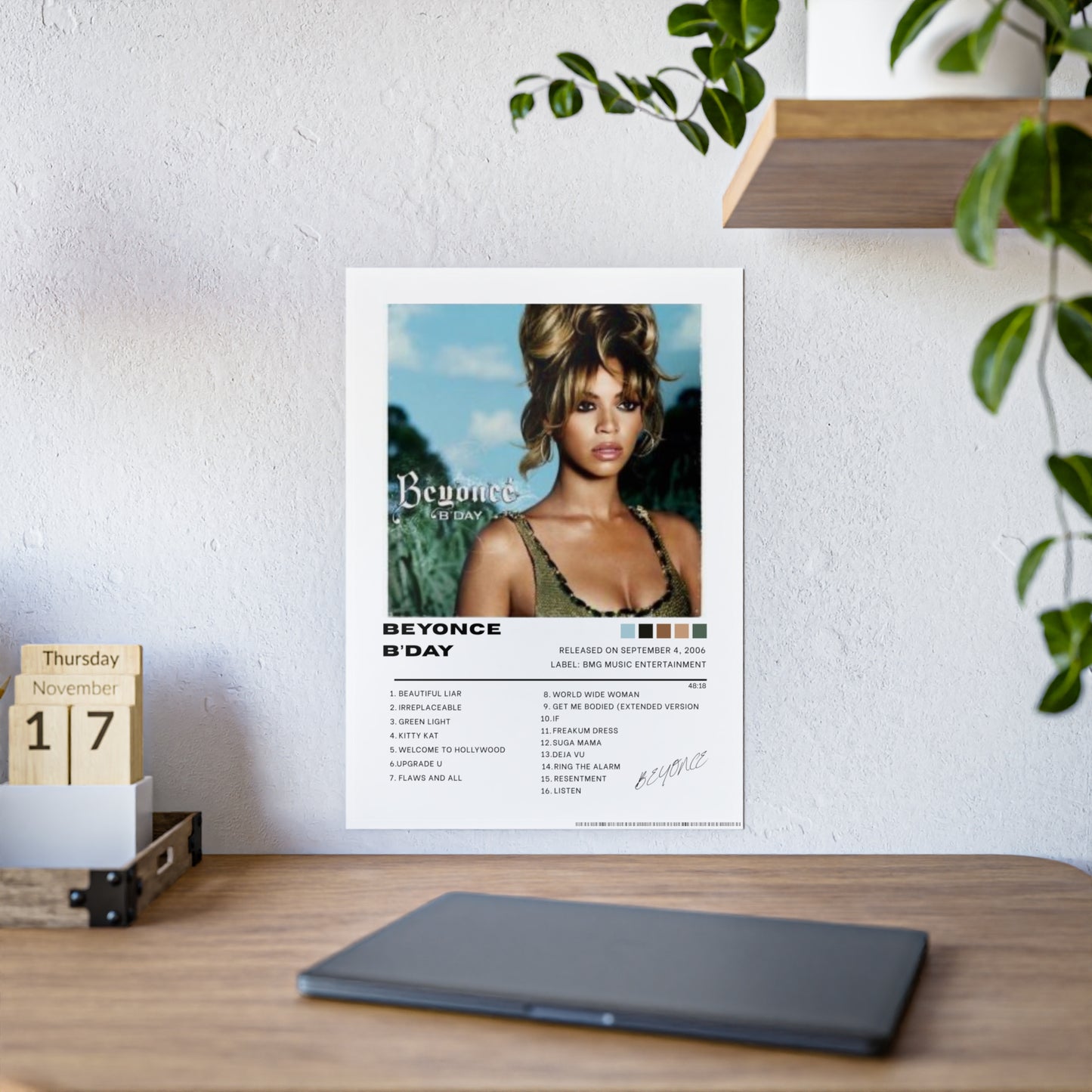 Beyonce Album Cover Poster B’DAY