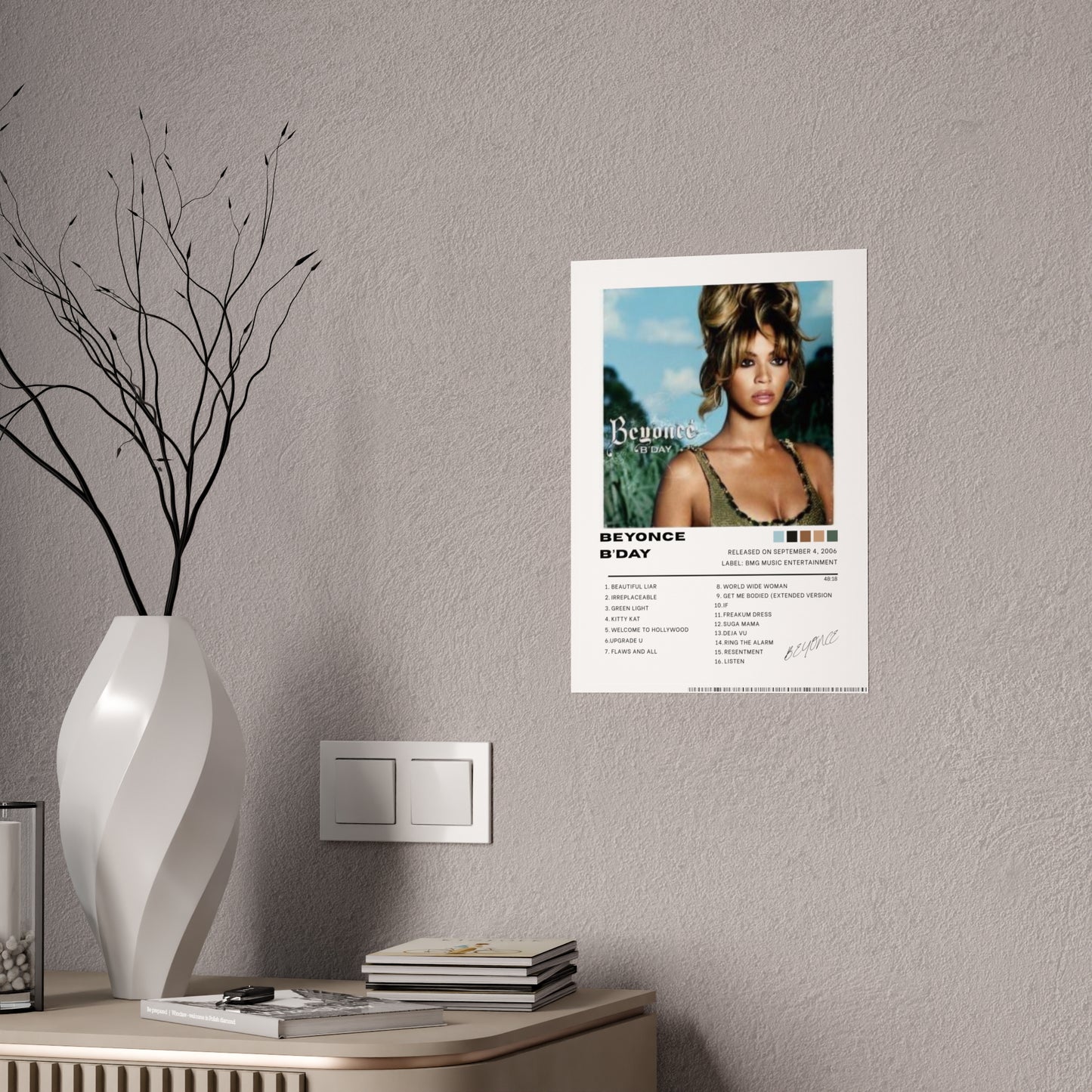 Beyonce Album Cover Poster B’DAY