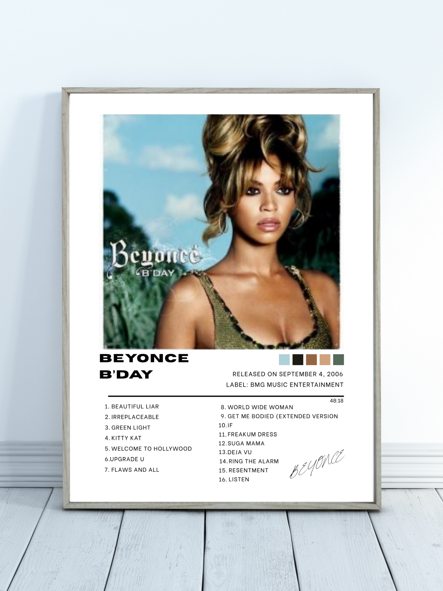 Beyonce Album Cover Poster B’DAY
