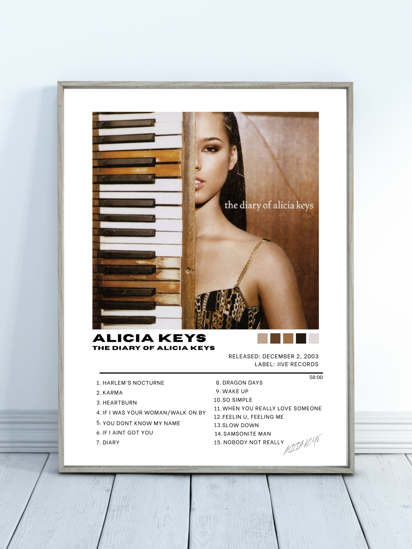 Alicia Keys Album Cover Poster