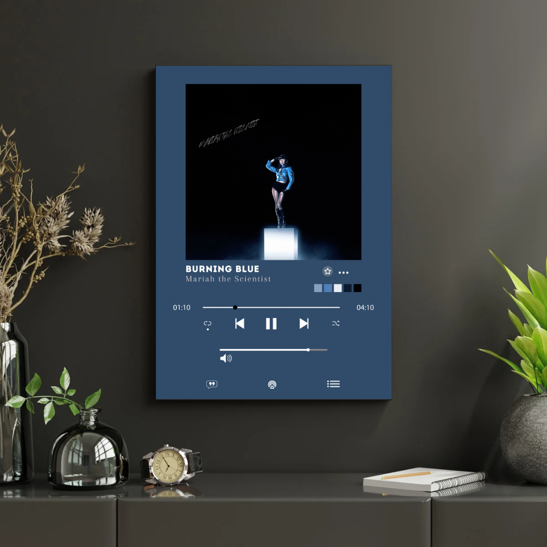 Mariah the Scientist Burning Blue Poster Print