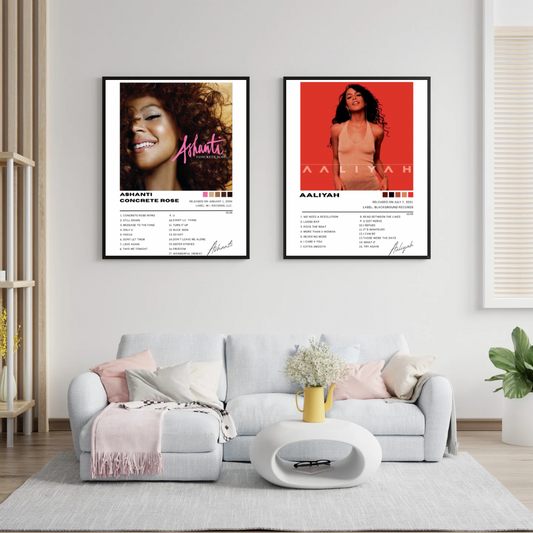 Ashanti Album Cover Poster “Concrete Rose”