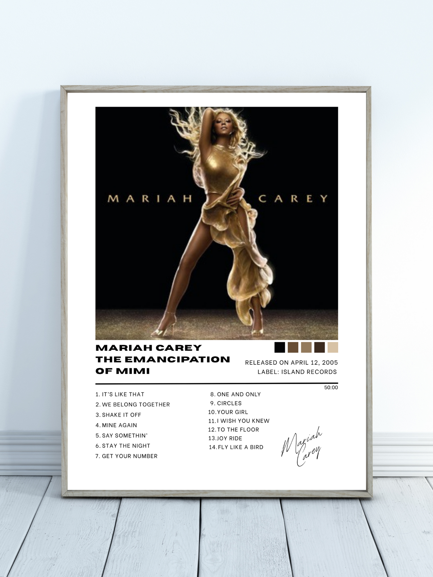 Mariah Carey Emancipation Album Cover Poster