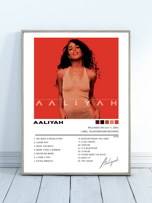 Aaliyah Album Cover Poster